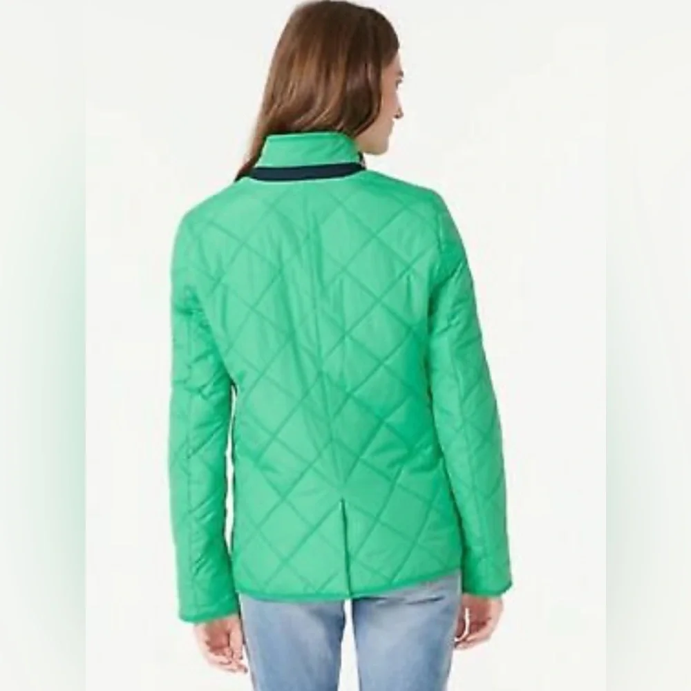 J. Crew Green Signature Water-Repellent Puffer Primaloft Lightweight Recycled XL - Picture 2 of 16